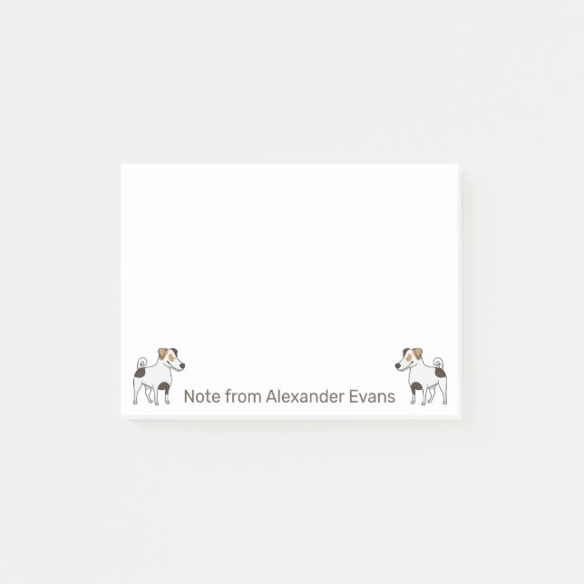 Jack Russel Terrier Post-it Notes (Front)