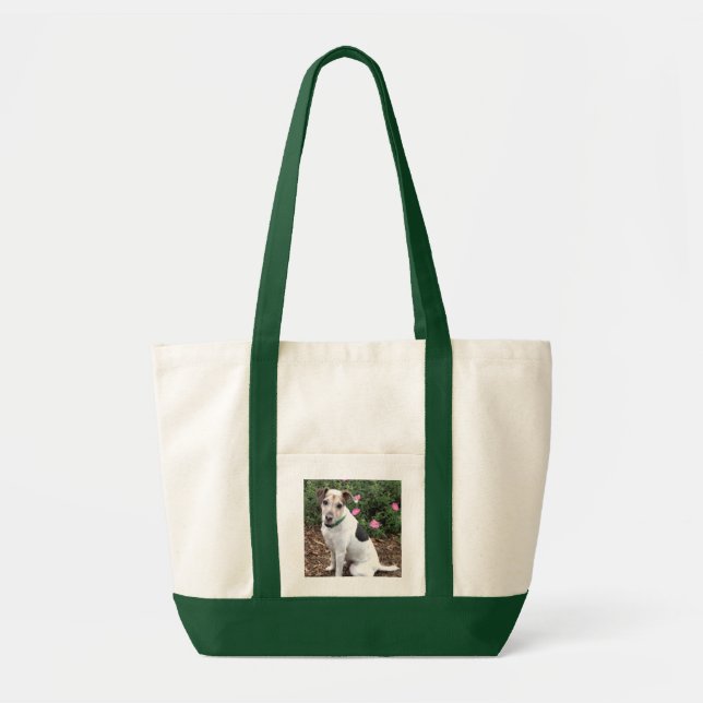 Jack Russell adorns useful tote bag (Front)