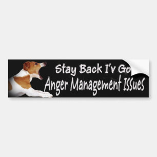 Jack Russell Anger Mgt Issues Bumper Sticker