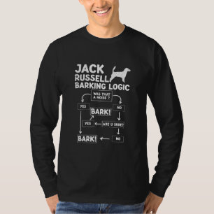 Jack Russell Barking Logic Pet Lovers s Dog Mum T-Shirt