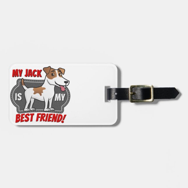 Jack Russell - Best Friend Luggage Tag (Front Horizontal)
