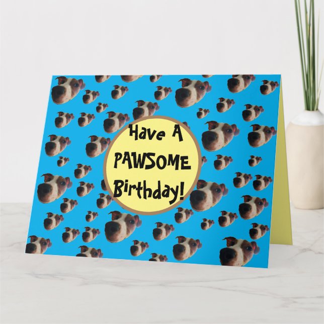 Jack Russell Birthday Card (Front)