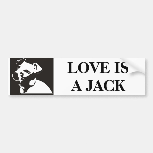 Jack Russell Bumper Sticker (Front)