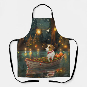 Jack Russell Christmas Festive Voyage Apron