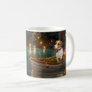 Jack Russell Christmas Festive Voyage Coffee Mug