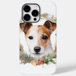 Jack Russell Christmas Wreath Festive Pup  Case-Mate iPhone 14 Pro Max Case