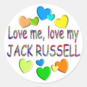 JACK RUSSELL CLASSIC ROUND STICKER