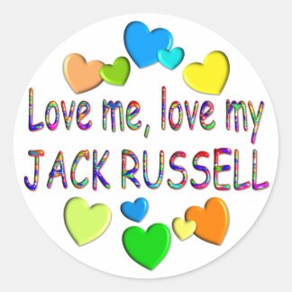 JACK RUSSELL CLASSIC ROUND STICKER