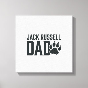 Jack Russell Dad Vintage Paw Print Shirt Design_1