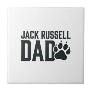 Jack Russell Dad Vintage Paw Print Shirt Design_1 Tile