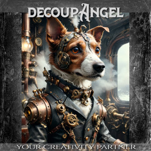 Jack Russell - Decoupage -  Tissue Paper