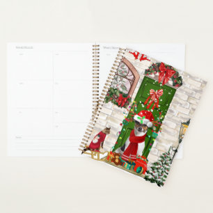 Jack Russell Dog Christmas  Planner