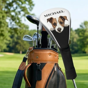 Jack Russell Dog Personalised Name Golf Head Cover