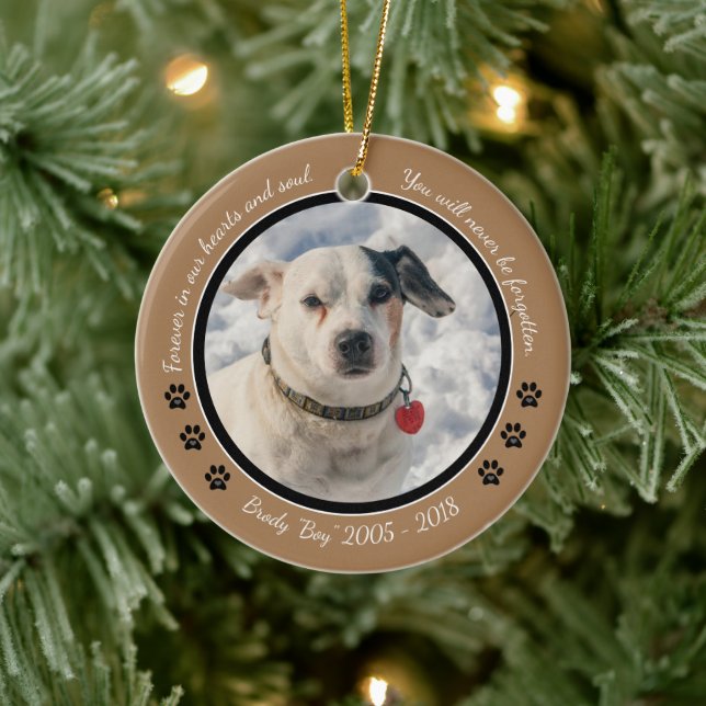 Jack Russell Dog Pet Memorial Ornaments Christmas (Tree)
