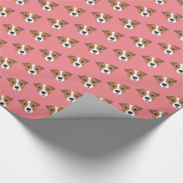 Jack Russell Dog Wrapping Paper (Corner)
