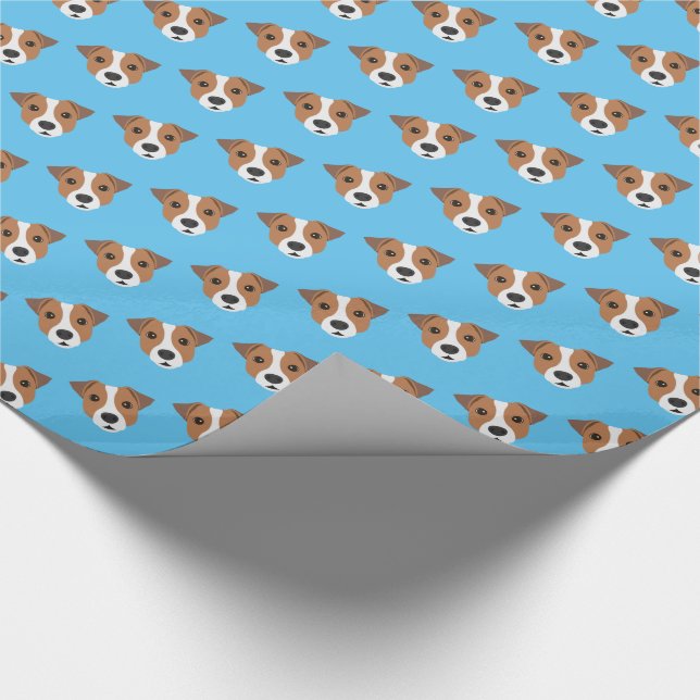 Jack Russell Dog Wrapping Paper (Corner)