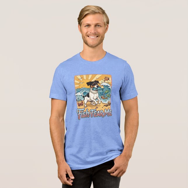 jack russell fishing shirt (Front Full)