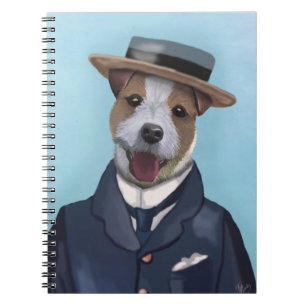 Jack Russell in Boater Notebook