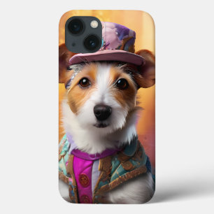 Jack Russell in Colorful Costume iPhone 13 Case