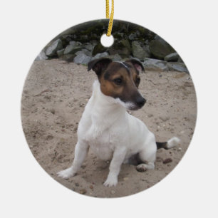 Jack Russell klein Hund Ceramic Tree Decoration