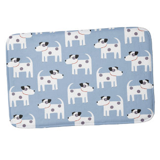 Jack Russell Parson Terrier Dog Pattern Bath Mat