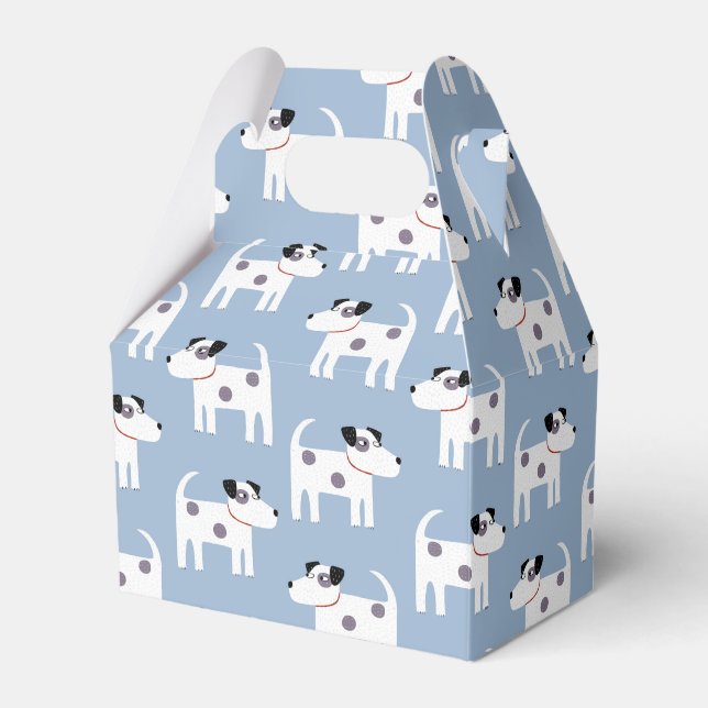 Jack Russell Parson Terrier Dog Pattern Favour Box (Front Side)