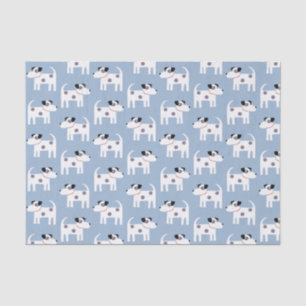 Jack Russell Parson Terrier Dog Pattern Tissue Paper