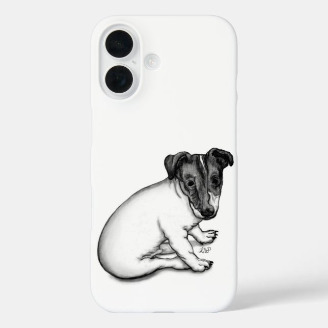 Jack Russell puppy 10 weeks old Case-Mate iPhone Case (Back)