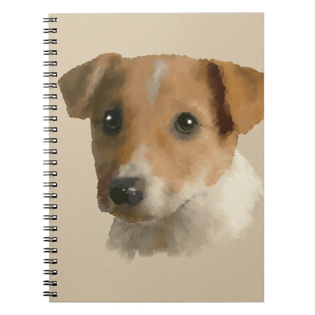 Jack Russell Puppy Notebook (Front)