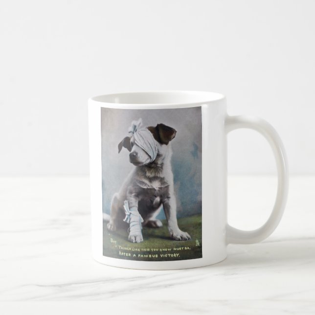 Jack Russell terrier after a fight Coffee Mug (Right)