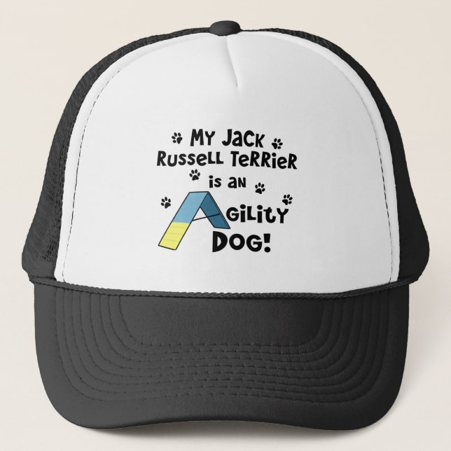 Jack Russell Terrier Agility Dog Trucker Hat (Front)
