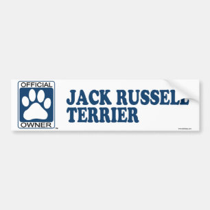 Jack Russell Terrier Blue Bumper Sticker