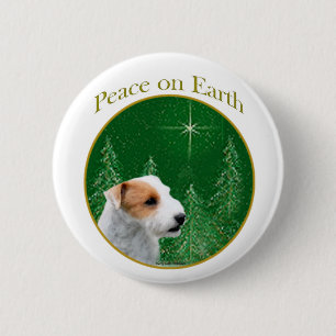 Jack Russell Terrier (broken) Peace 6 Cm Round Badge