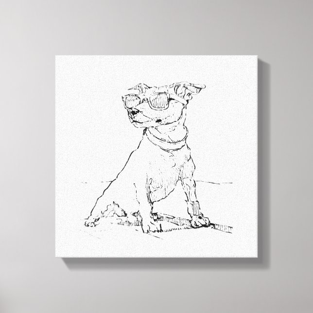 Jack Russell Terrier  Canvas Print (Front)