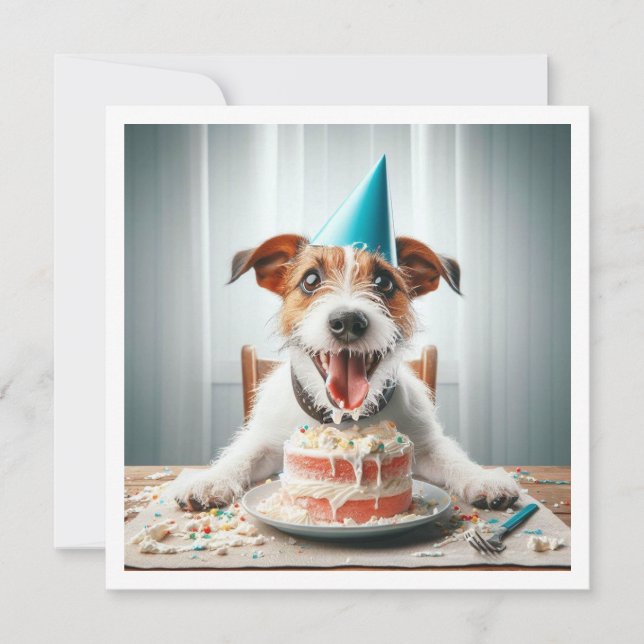 Jack Russell Terrier card, Jack Russell Terrier Invitation (Front)