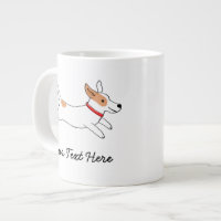 Jack Russell Terrier Cartoon Dog with Custom Text