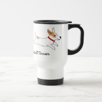 Jack Russell Terrier Cartoon Dog with Custom Text