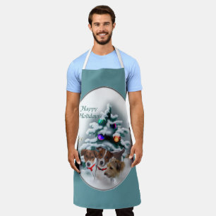 Jack Russell Terrier Christmas Apron