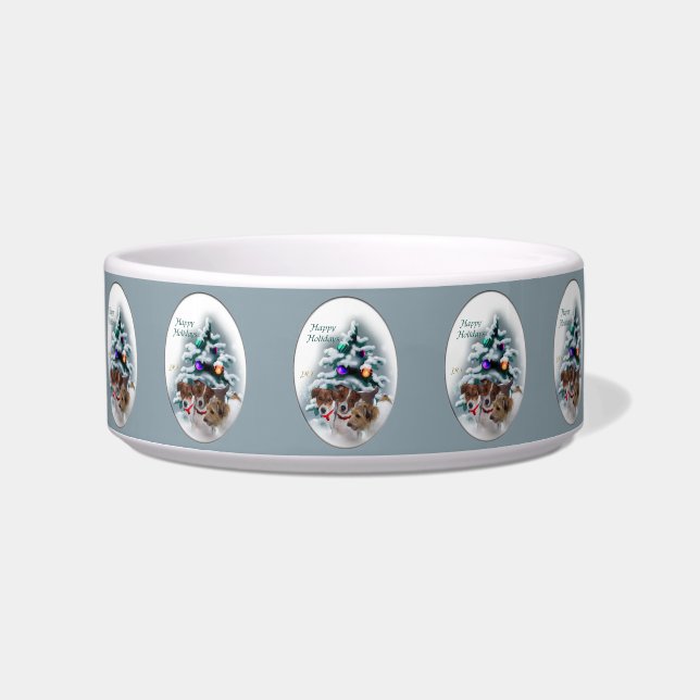 Jack Russell Terrier Christmas Bowl (Front)
