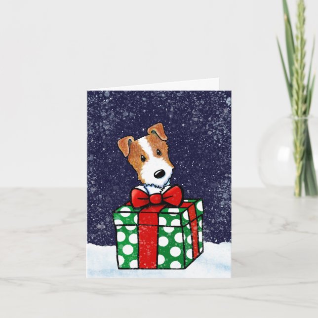 Jack Russell Terrier Christmas Card (Front)