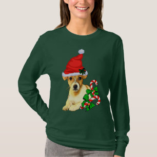 Jack Russell Terrier Christmas Merry T-Shirt