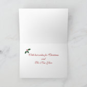 Jack Russell Terrier Christmas Snowflakes Card (Inside)