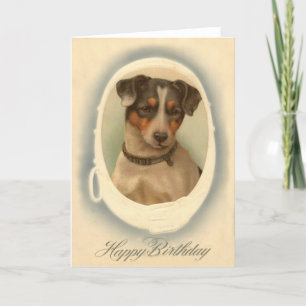 Jack Russell Terrier Collar Birthday Card