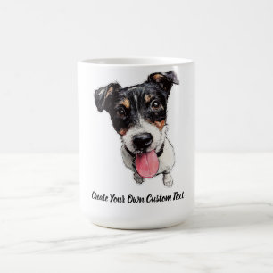 Jack Russell Terrier Create Your Own Custom Text Coffee Mug