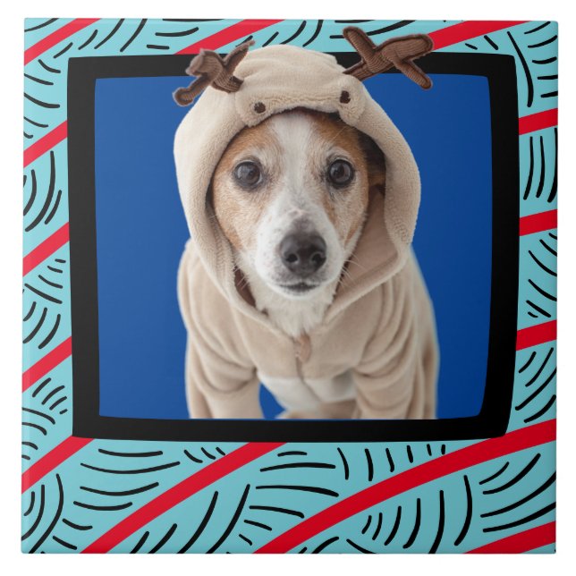 Jack Russell Terrier customised photo frame Tile (Front)