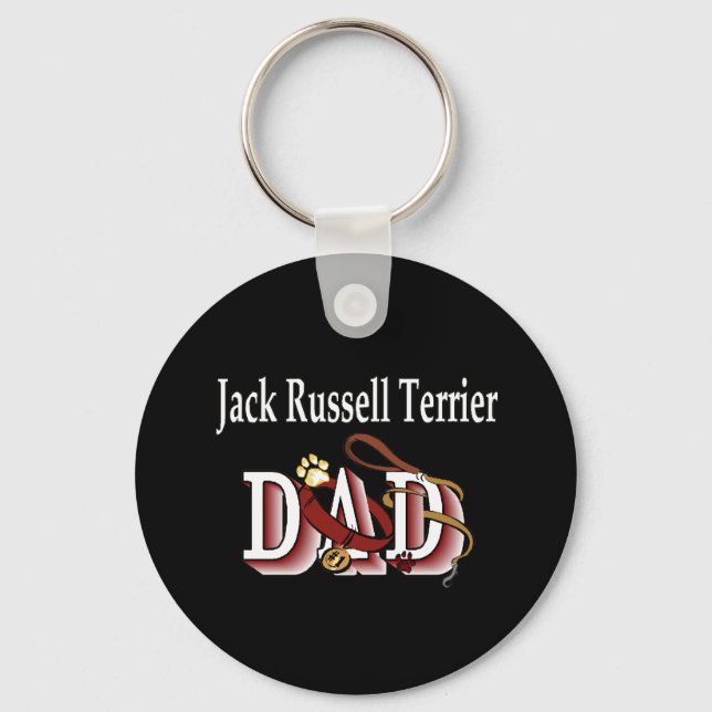 jack russell terrier dad Keychain (Front)