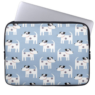 Jack Russell Terrier Dog Blue Laptop Sleeve