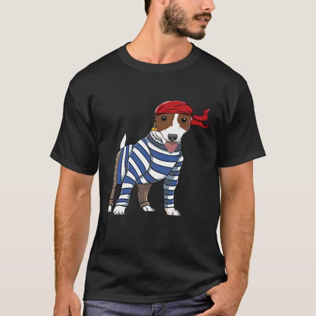 Jack Russell Terrier Dog Breeds As A Pirate Sweet  T-Shirt (Front)