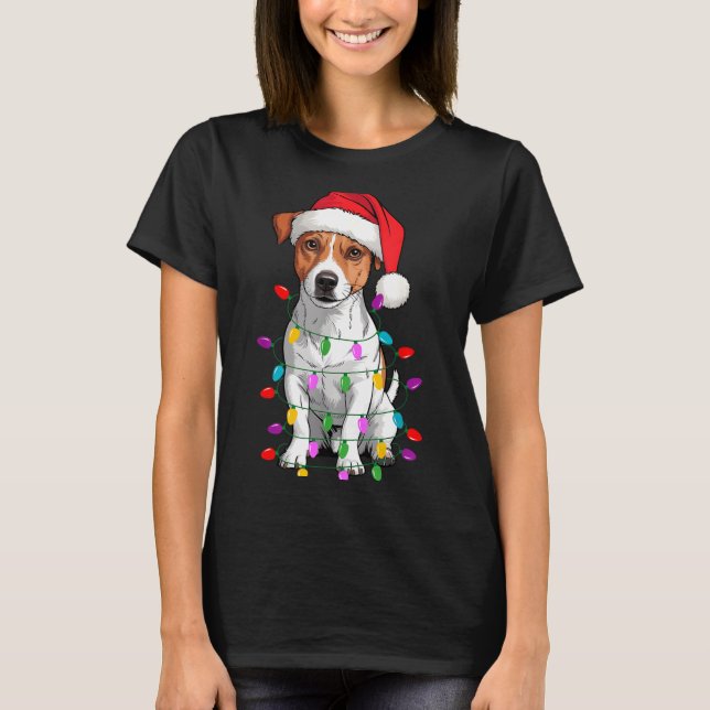 Jack Russell Terrier Dog Christmas Sweater Xmas Pe (Front)