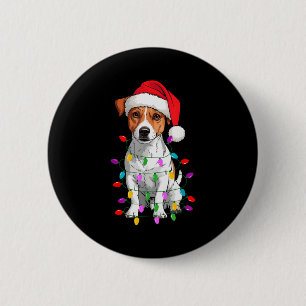 Jack Russell Terrier Dog Christmas Sweater Xmas Pe 6 Cm Round Badge
